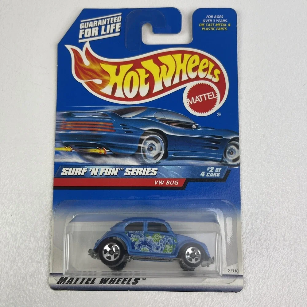 1999 Hot Wheels Surf N Fun VW Bug 2 Of 4 5 Spoke Hub Wheels Mattel